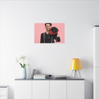 Custom Pet & Owner Portrait Canvas - Hand-Illustrated Matte Canvas Wall Art