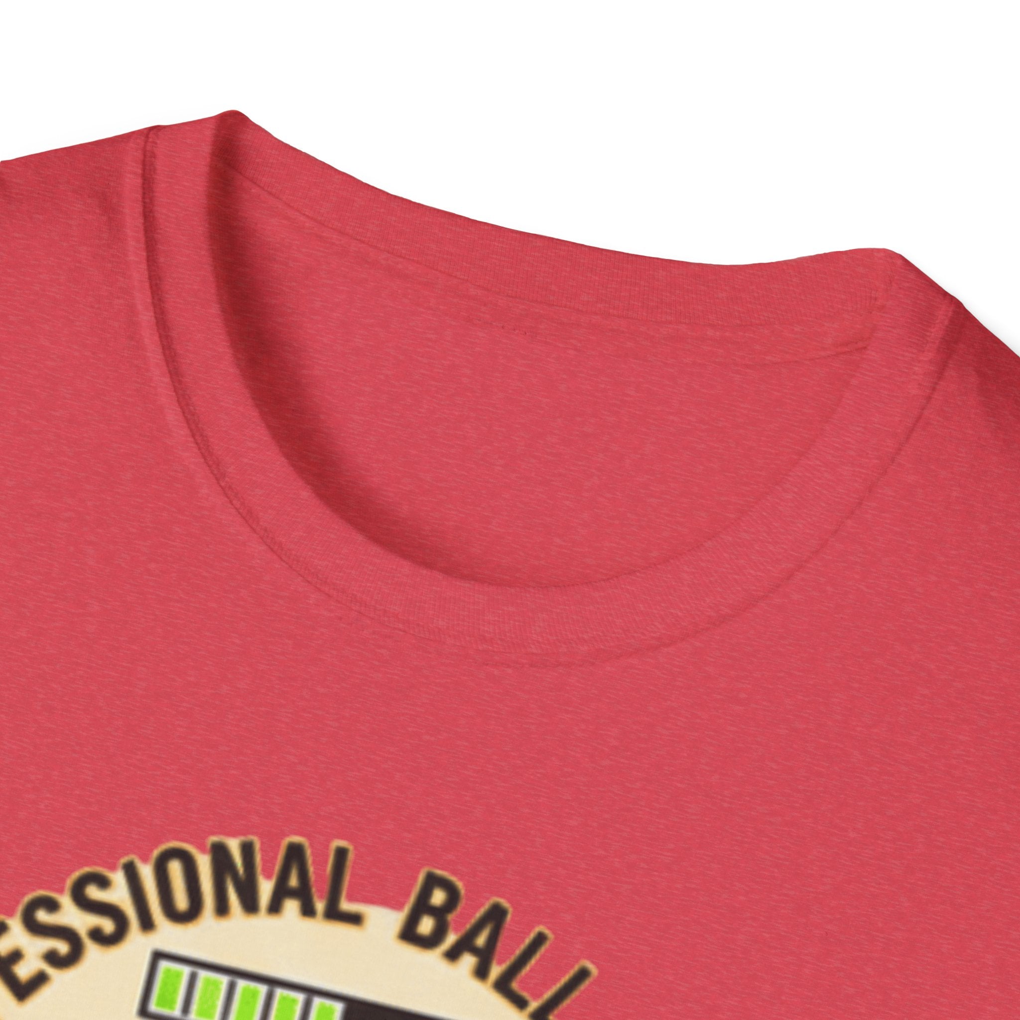 Professional Ball Chaser T-Shirt – Powered by Kibble & Chaos – Funny Dog Lover Tee – Dog Mom & Dad Gift – Pet Humor Shirt – Gildan 64000 Softstyle