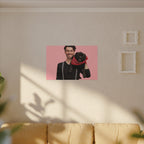 Custom Pet & Owner Portrait Canvas - Hand-Illustrated Matte Canvas Wall Art