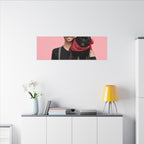 Custom Pet & Owner Portrait Canvas - Hand-Illustrated Matte Canvas Wall Art