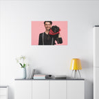 Custom Pet & Owner Portrait Canvas - Hand-Illustrated Matte Canvas Wall Art