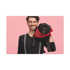 Custom Pet & Owner Portrait Canvas - Hand-Illustrated Matte Canvas Wall Art