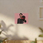 Custom Pet & Owner Portrait Canvas - Hand-Illustrated Matte Canvas Wall Art