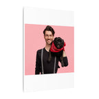 Custom Pet & Owner Portrait Canvas - Hand-Illustrated Matte Canvas Wall Art