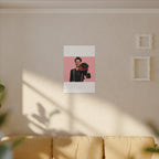 Custom Pet & Owner Portrait Canvas - Hand-Illustrated Matte Canvas Wall Art