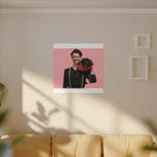 Custom Pet & Owner Portrait Canvas - Hand-Illustrated Matte Canvas Wall Art