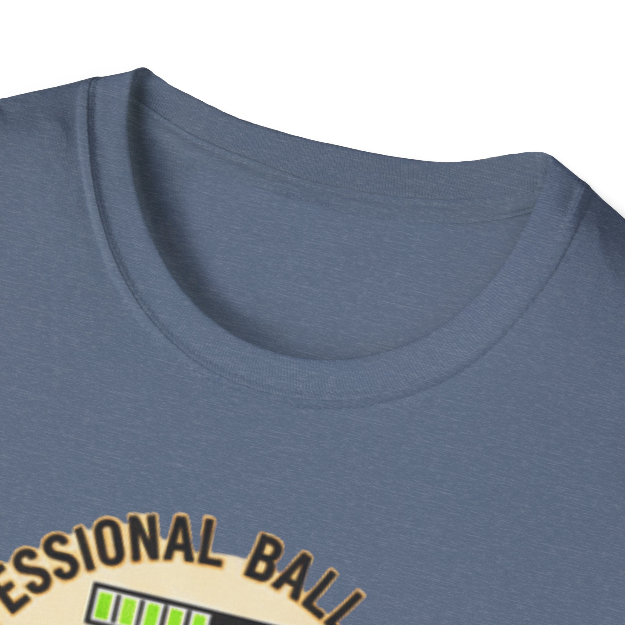 Professional Ball Chaser T-Shirt – Powered by Kibble & Chaos – Funny Dog Lover Tee – Dog Mom & Dad Gift – Pet Humor Shirt – Gildan 64000 Softstyle