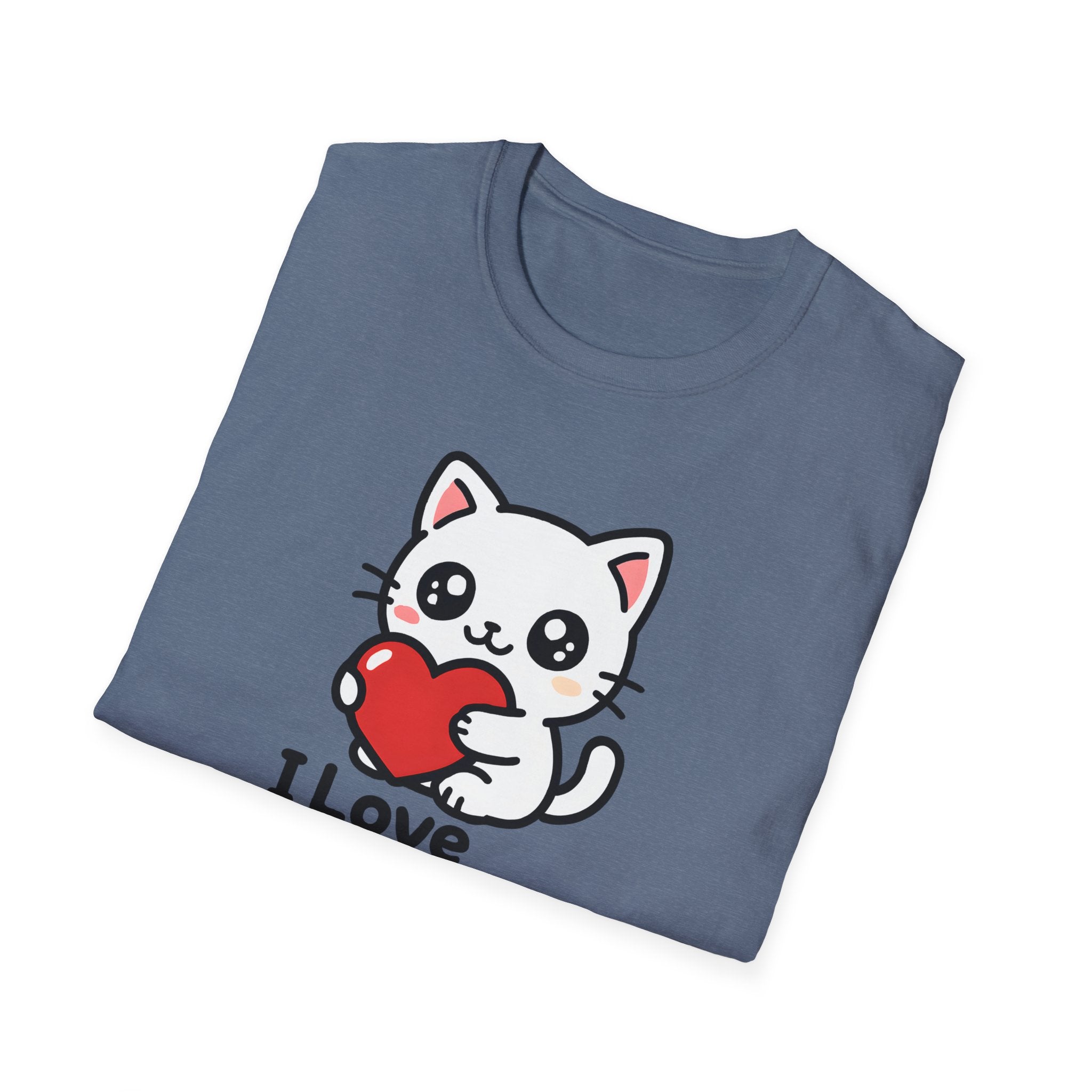 Cute Cat with Heart T-Shirt