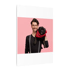 Custom Pet & Owner Portrait Canvas - Hand-Illustrated Matte Canvas Wall Art