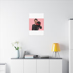 Custom Pet & Owner Portrait Canvas - Hand-Illustrated Matte Canvas Wall Art