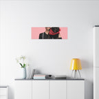 Custom Pet & Owner Portrait Canvas - Hand-Illustrated Matte Canvas Wall Art