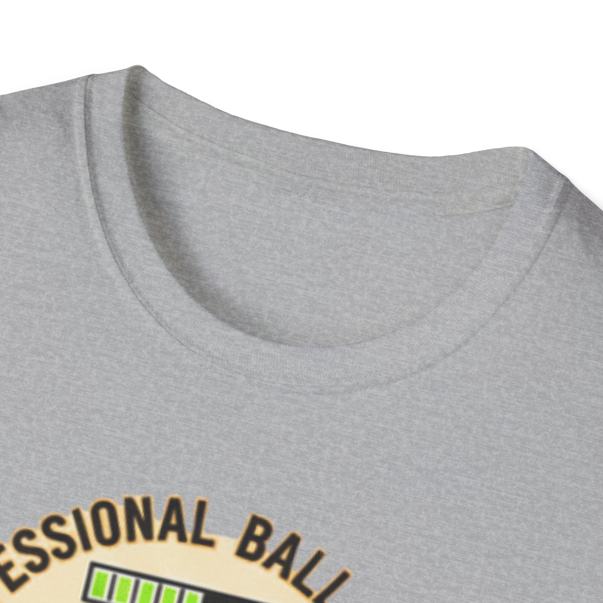 Professional Ball Chaser T-Shirt – Powered by Kibble & Chaos – Funny Dog Lover Tee – Dog Mom & Dad Gift – Pet Humor Shirt – Gildan 64000 Softstyle