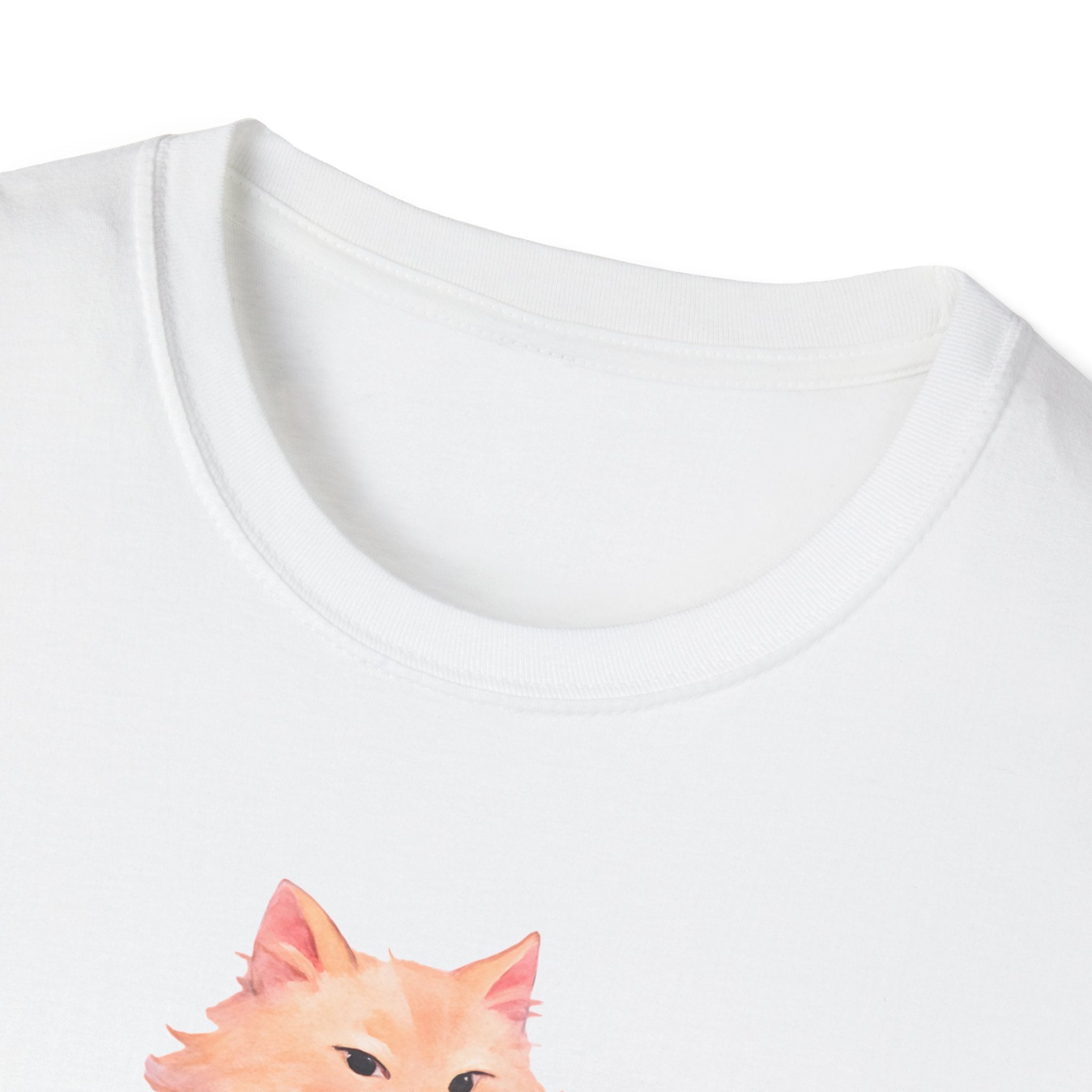Cat with Coffee Cup T-Shirt