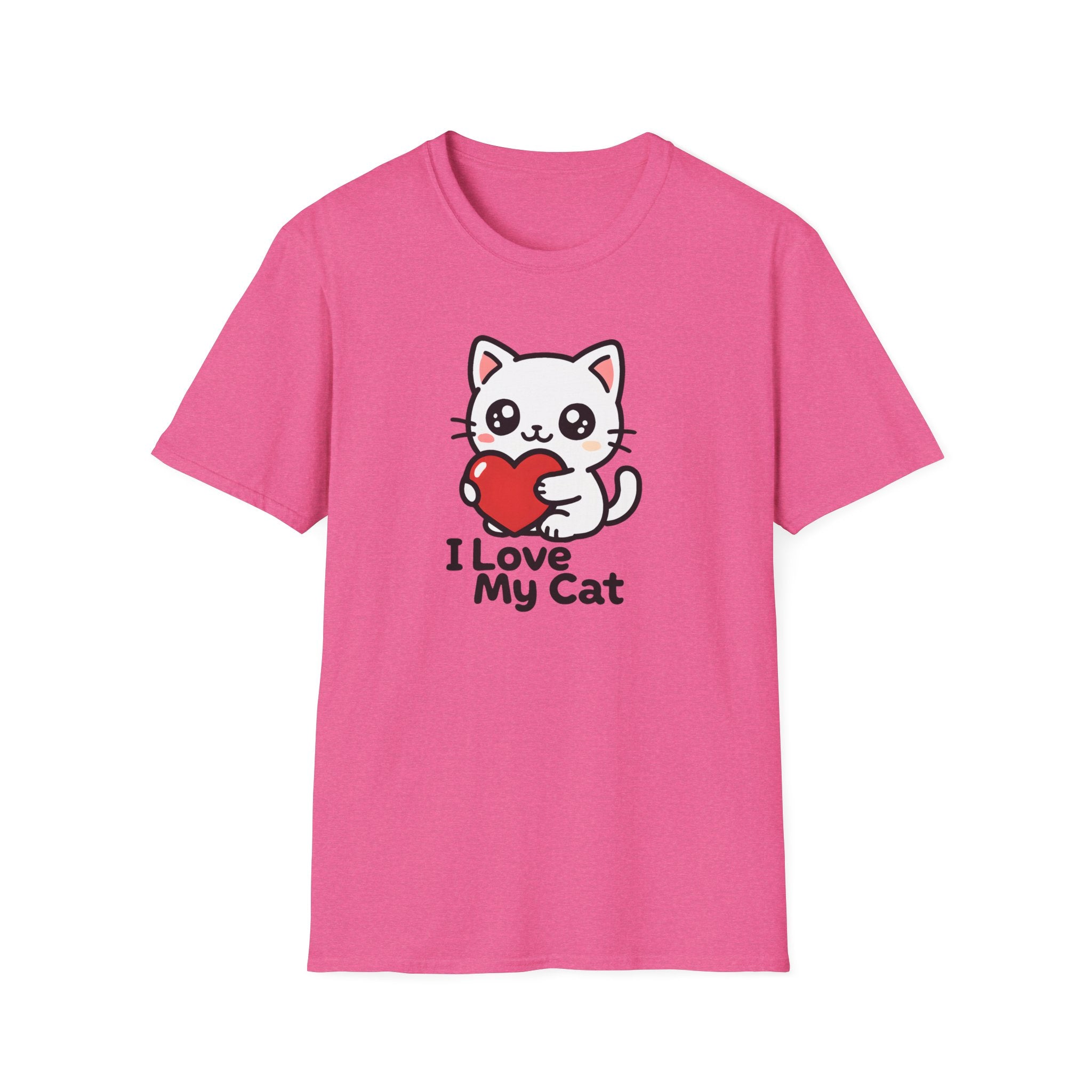 Cute Cat with Heart T-Shirt