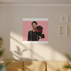 Custom Pet & Owner Portrait Canvas - Hand-Illustrated Matte Canvas Wall Art