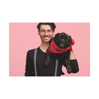 Custom Pet & Owner Portrait Canvas - Hand-Illustrated Matte Canvas Wall Art