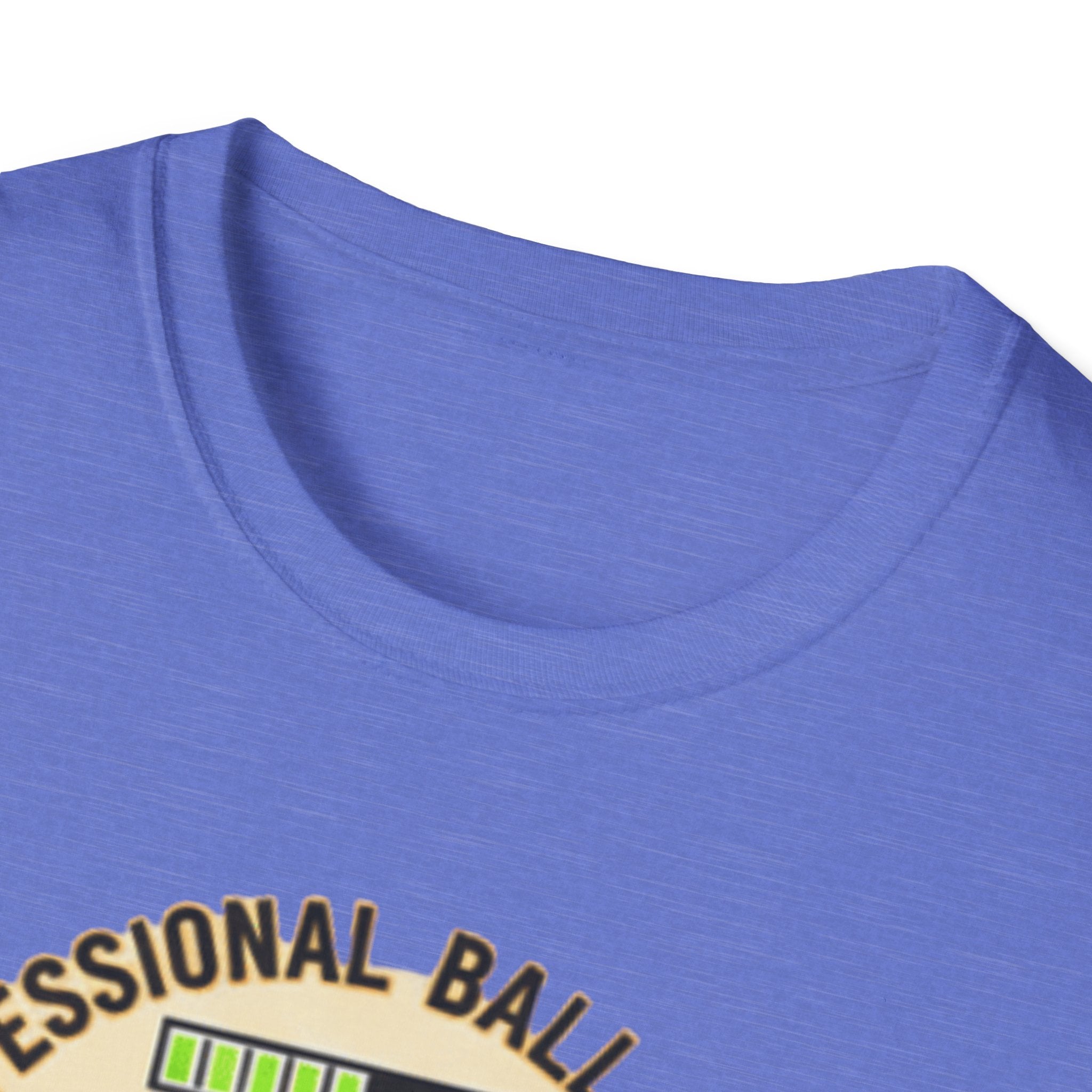 Professional Ball Chaser T-Shirt – Powered by Kibble & Chaos – Funny Dog Lover Tee – Dog Mom & Dad Gift – Pet Humor Shirt – Gildan 64000 Softstyle